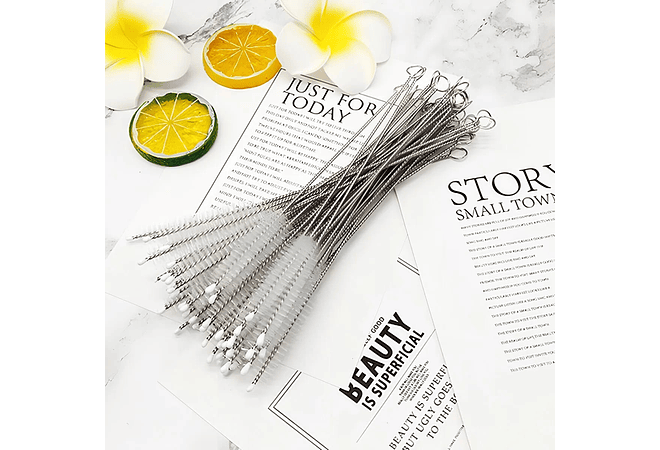 PAQ DE 3 CEPILLOS PARA LIMPAR DE MANERA INTERNA POPOTES O PAJITAS MOD# XZWK77874