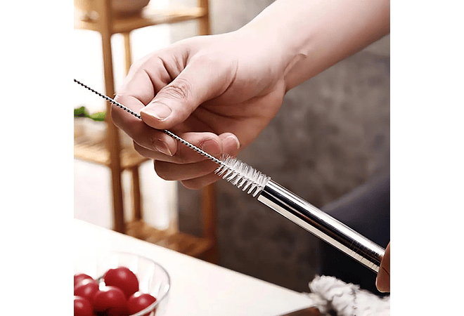 PAQ DE 3 CEPILLOS PARA LIMPAR DE MANERA INTERNA POPOTES O PAJITAS MOD# XZWK77874