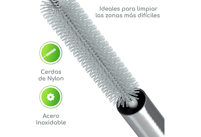 PAQ DE 3 CEPILLOS PARA LIMPAR DE MANERA INTERNA POPOTES O PAJITAS MOD# XZWK77874