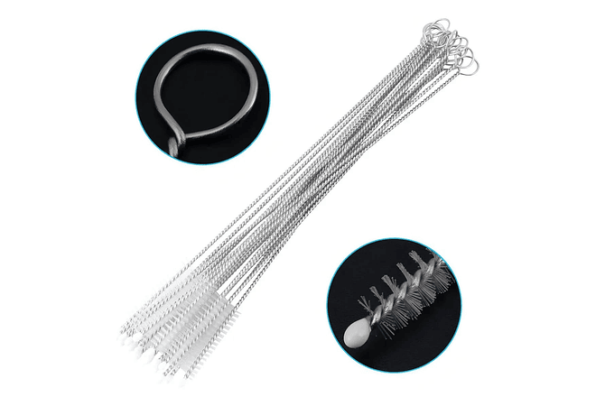 PAQ DE 3 CEPILLOS PARA LIMPAR DE MANERA INTERNA POPOTES O PAJITAS MOD# XZWK77874