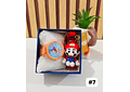 SET RELOJ CON LLAVERITO/PERSONAJES PARA NIÑO (con cajita)