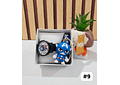 SET RELOJ CON LLAVERITO/PERSONAJES PARA NIÑO (con cajita)