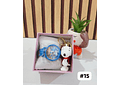 SET RELOJ CON LLAVERITO/PERSONAJES PARA NIÑO (con cajita)