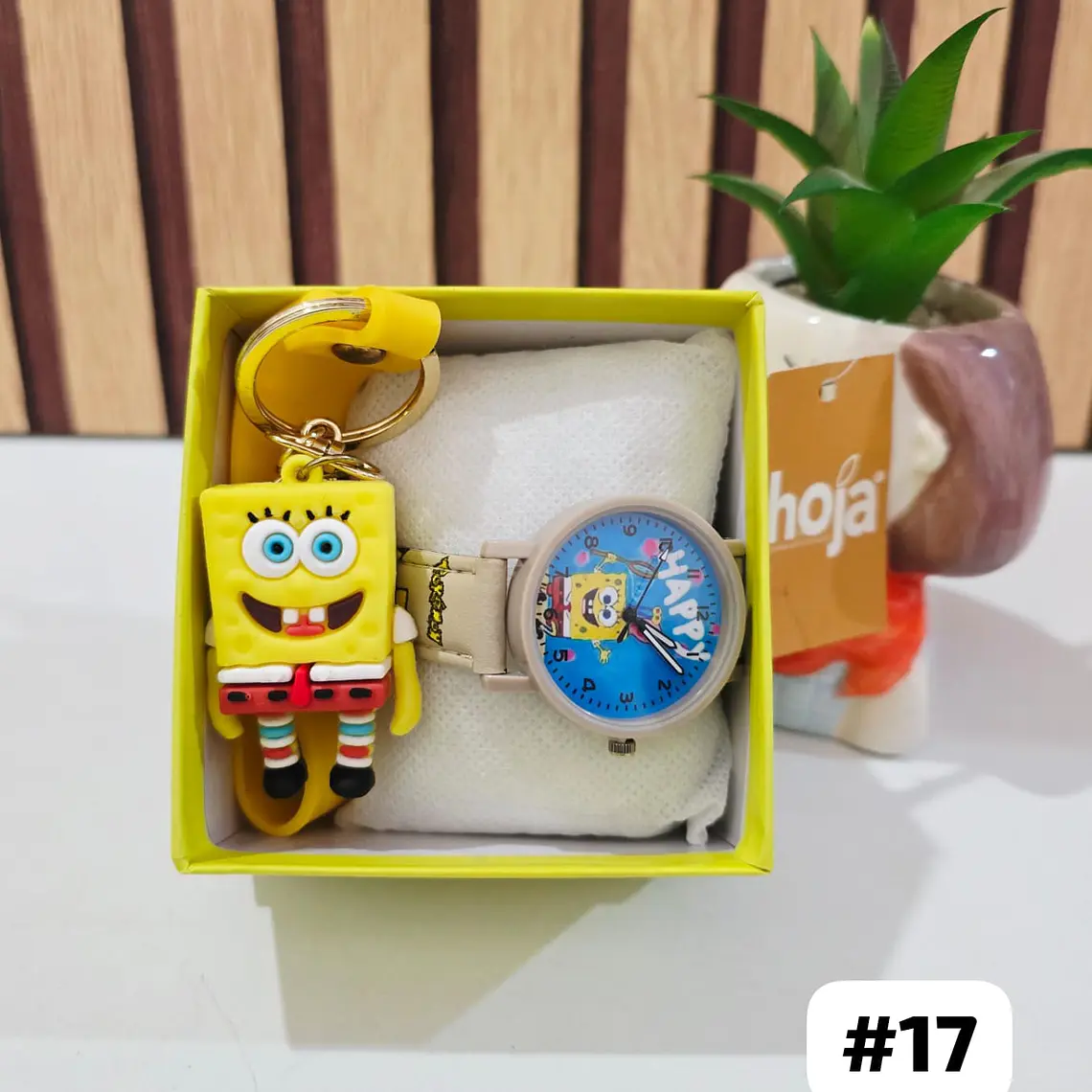 SET RELOJ CON LLAVERITO/PERSONAJES PARA NIÑO (con cajita) 17
