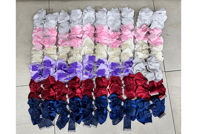 DOCENA DE MOÑOS MEDIANOS VARIOS COLORES MOD# GJ-651