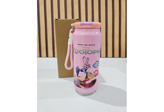 TERMO(400ML) ESTILO LATA DISEÑO ZOOTOPIA MOD# ZX+C191 🥫