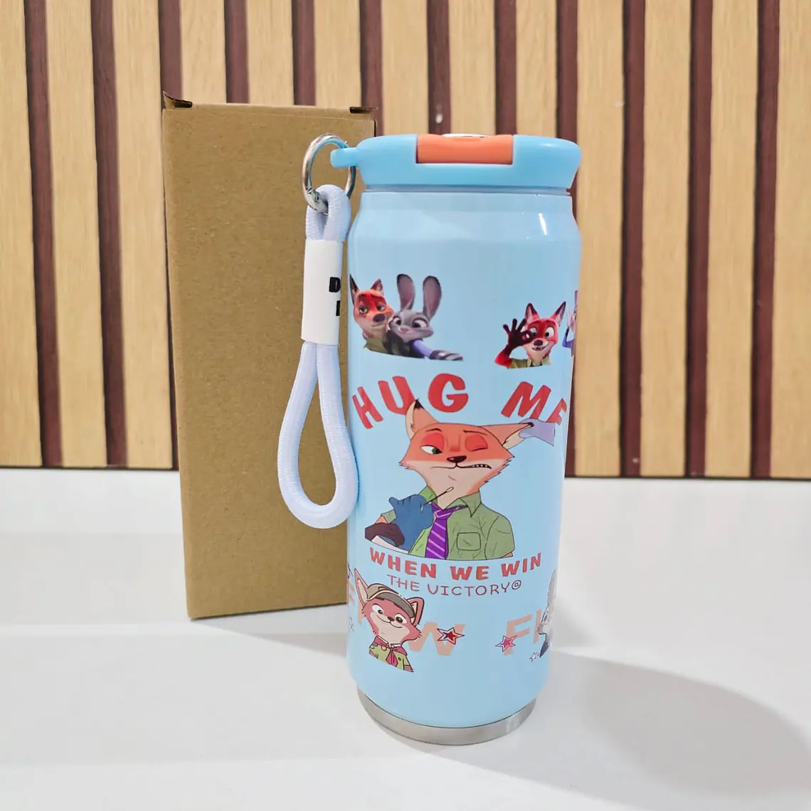 TERMO(400ML) ESTILO LATA DISEÑO ZOOTOPIA MOD# ZX+C191 🥫 4