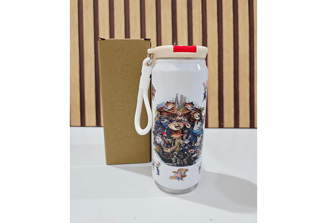 TERMO(400ML) ESTILO LATA DISEÑO ZOOTOPIA MOD# ZX+C191 🥫