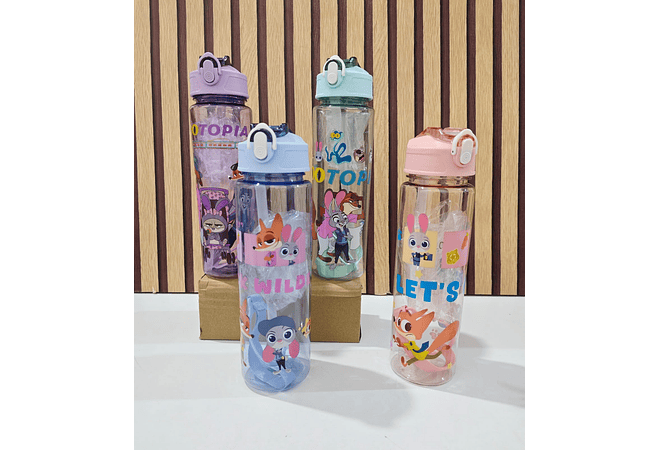 BOTE PARA AGUA DISEÑO ZOOTOPIA DE 750ML  MOD# ZX-C193💧🥤