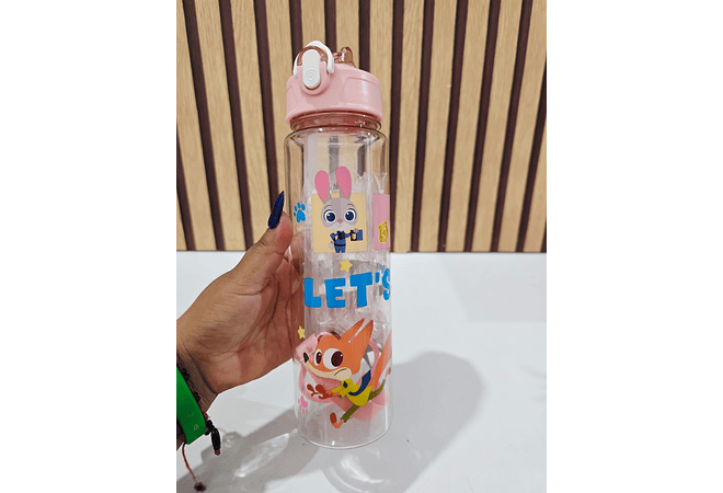 BOTE PARA AGUA DISEÑO ZOOTOPIA DE 750ML  MOD# ZX-C193💧🥤