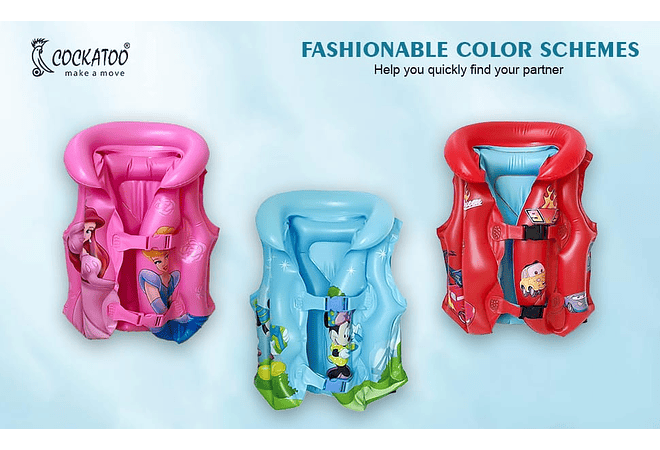 CHALECO SALVAVIDAS  PARA NIÑOS MOD# ZJ- 990786/990787 (2 AÑOS A 6 AÑOS APROX)