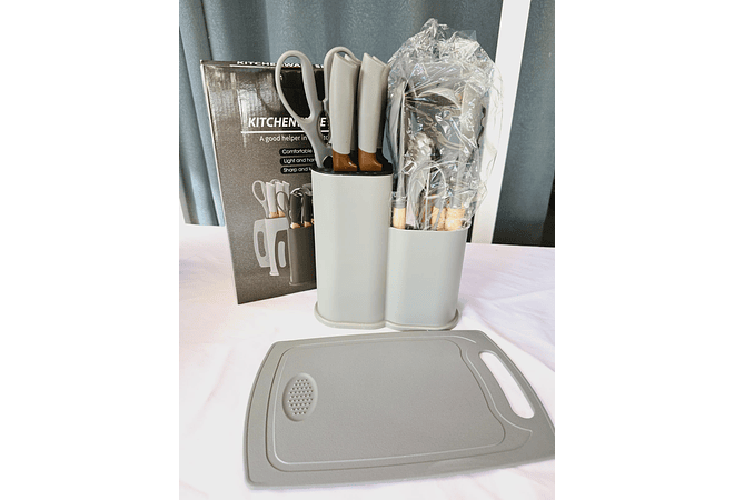 SET DE UTENSILIOS Y CUCHILLOS PARA COCINA MOD#TU-0701 REINGRESO