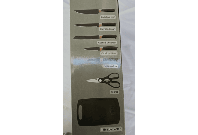 SET DE UTENSILIOS Y CUCHILLOS PARA COCINA MOD#TU-0701 REINGRESO