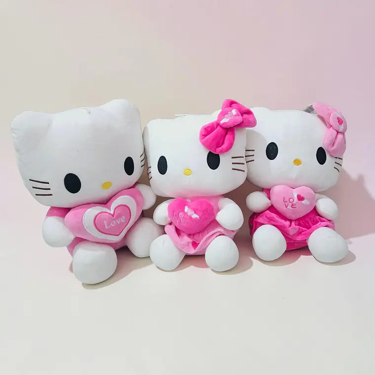 PELUCHE HELLO KITTY CON CORAZON Love moño MOD# LBQ-7773(AL AZAR)💝 💖 1