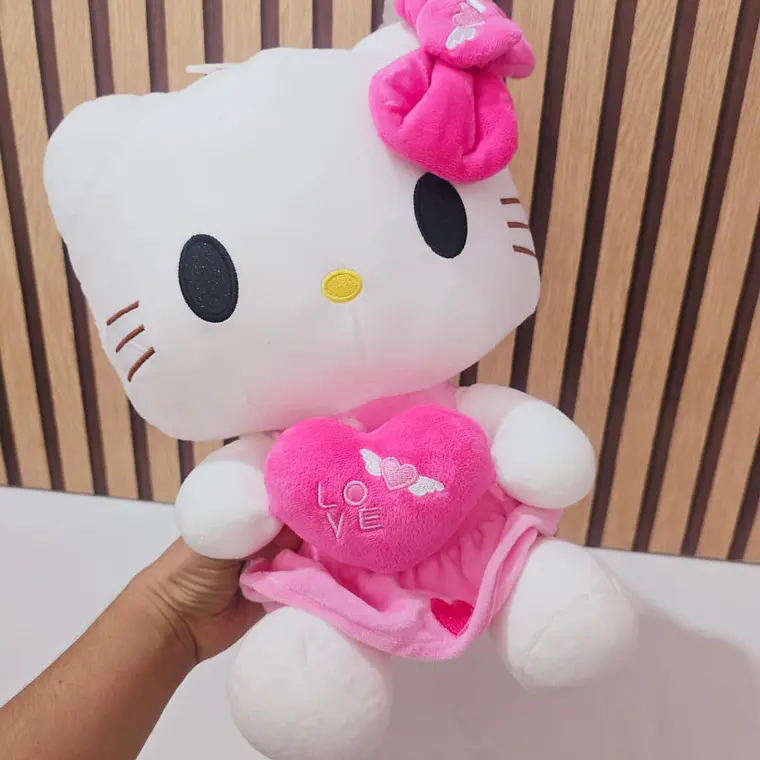 PELUCHE HELLO KITTY CON CORAZON Love moño MOD# LBQ-7773(AL AZAR)💝 💖 3