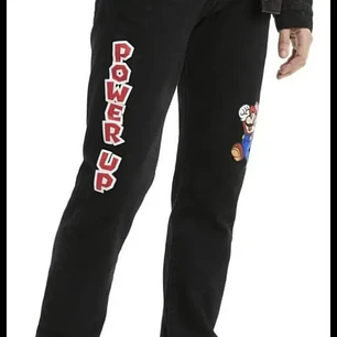 JEANS LEVI'S SLIM TAPER NEGRO PARA CABALLERO COLECCIÓN SUPER MARIO(34 X 32) MOD#501👦🏻 PANTALON👖