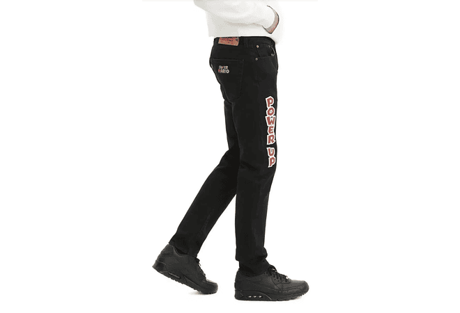 JEANS NEGRO PARA CABALLERO COLECCIÓN SUPER MARIO(34 X 32) MOD#501  👦🏻👖