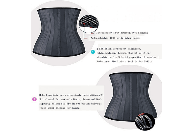 FAJA MOLDEADORA TIPO CORSET (LATEX) XL O XXS) MOD# 67 O 68  💃🏻