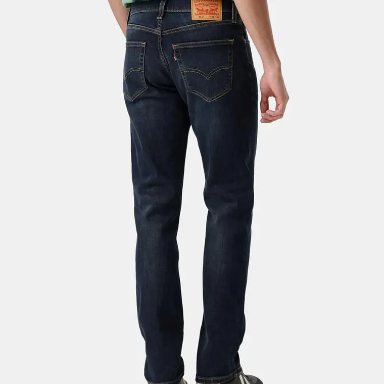 JEANS LEVI'S SLIM STRECH PARA CABALLERO AZUL MARINO 33 X 32 #511 PANTALON 2