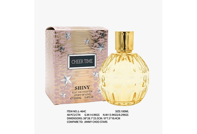 🌼🪷PERFUME PARA DAMA CHEER TIME SHINY DE 100ML MOD# L-464C