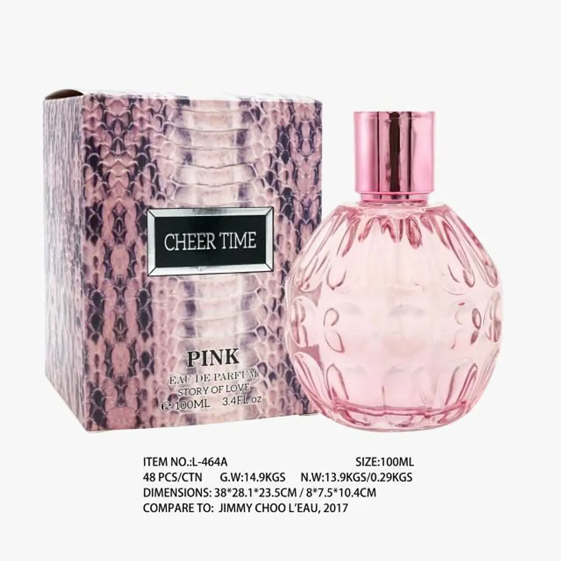 🪻🌸PERFUME PARA DAMA CHEER TIME PINK MOD# L-464A 1