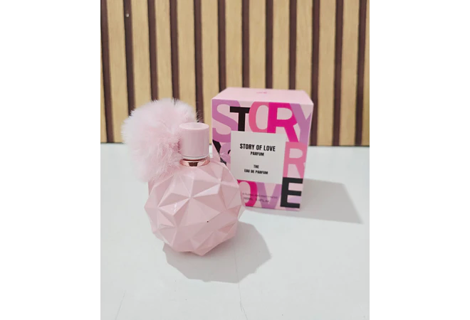 PERFUME PARA DAMA STORY OF LOVE (ROSA) DE 100ML MOD# L-458A  🪷💐