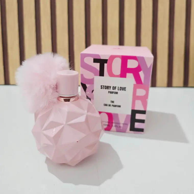PERFUME PARA DAMA STORY OF LOVE (ROSA) DE 100ML MOD# L-458A  🪷💐 2