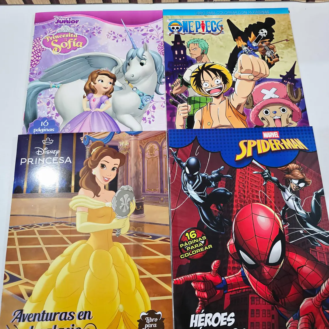 PAQ DE 3 LIBROS PARA COLOREAR VARIOS PERSONAJES DE NIÑA Y NIÑO(AL AZAR)🖍️ 1