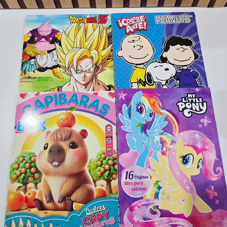 PAQ DE 3 LIBROS PARA COLOREAR VARIOS PERSONAJES DE NIÑA Y NIÑO(AL AZAR)🖍️ 2