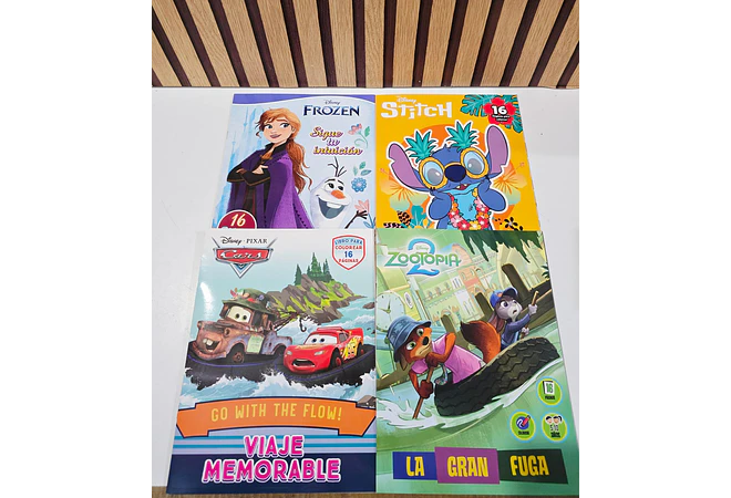PAQ DE 3 LIBROS PARA COLOREAR VARIOS PERSONAJES DE NIÑA Y NIÑO(AL AZAR)🖍️