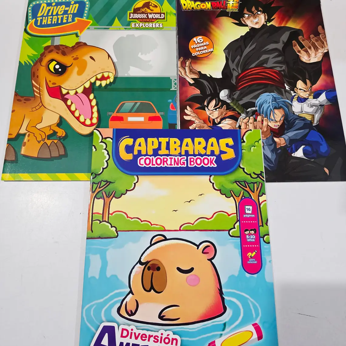 PAQ DE 3 LIBROS PARA COLOREAR VARIOS PERSONAJES DE NIÑA Y NIÑO(AL AZAR)🖍️ 5