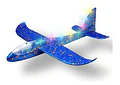 AVIÓN PLANEADOR DE UNICEL CON LUZ LED  MOD# ST-027B(AL AZAR)  🛩️- COPIAR
