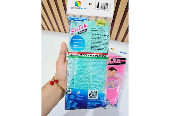ESTROPAJO DE TELA PARA BAÑO COLORES AL AZAR 🚿🛀🏻 