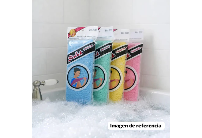 ESTROPAJO DE TELA PARA BAÑO COLORES AL AZAR 🚿🛀🏻 