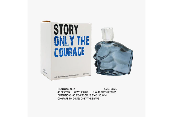 PERFUME PARA CABALLERO STORY (BLANCO) DE 100ML MOD# L-461A