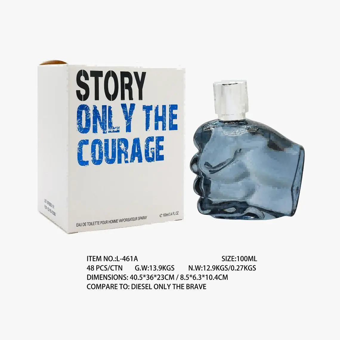 PERFUME PARA CABALLERO STORY (BLANCO) DE 100ML MOD# L-461A 1
