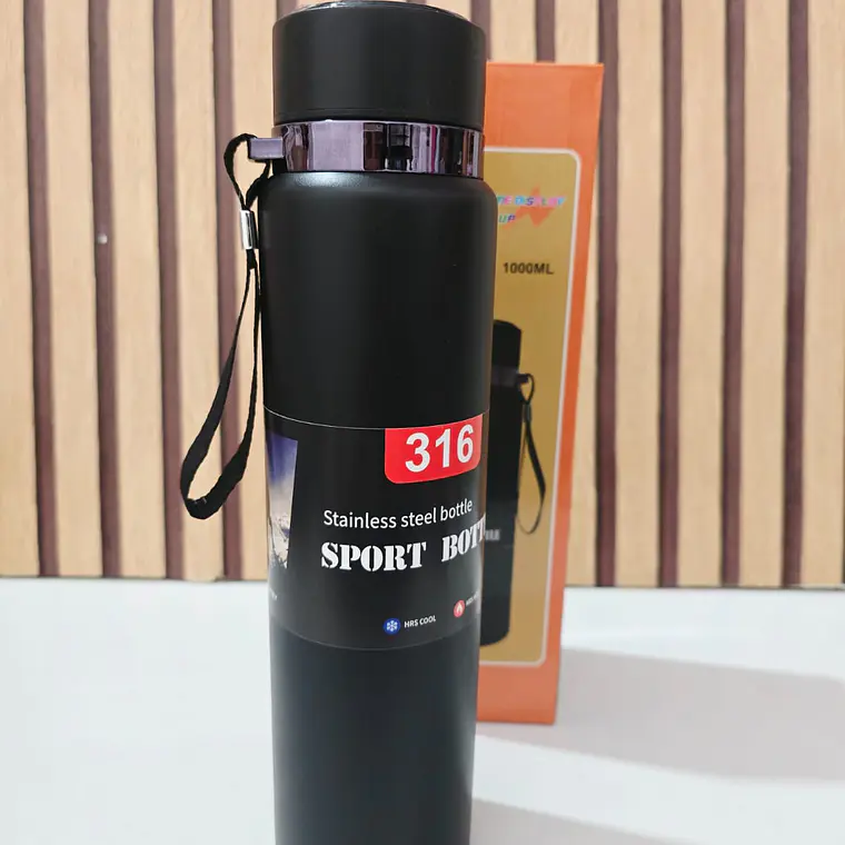 TERMO DIGITAL SPORT DE  1L MOD# 25- termo-026(cajita naranja) 🥤 2