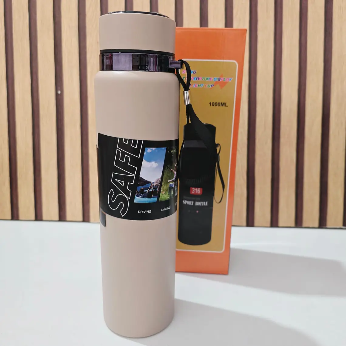 TERMO DIGITAL SPORT DE  1L MOD# 25- termo-026(cajita naranja) 🥤 3