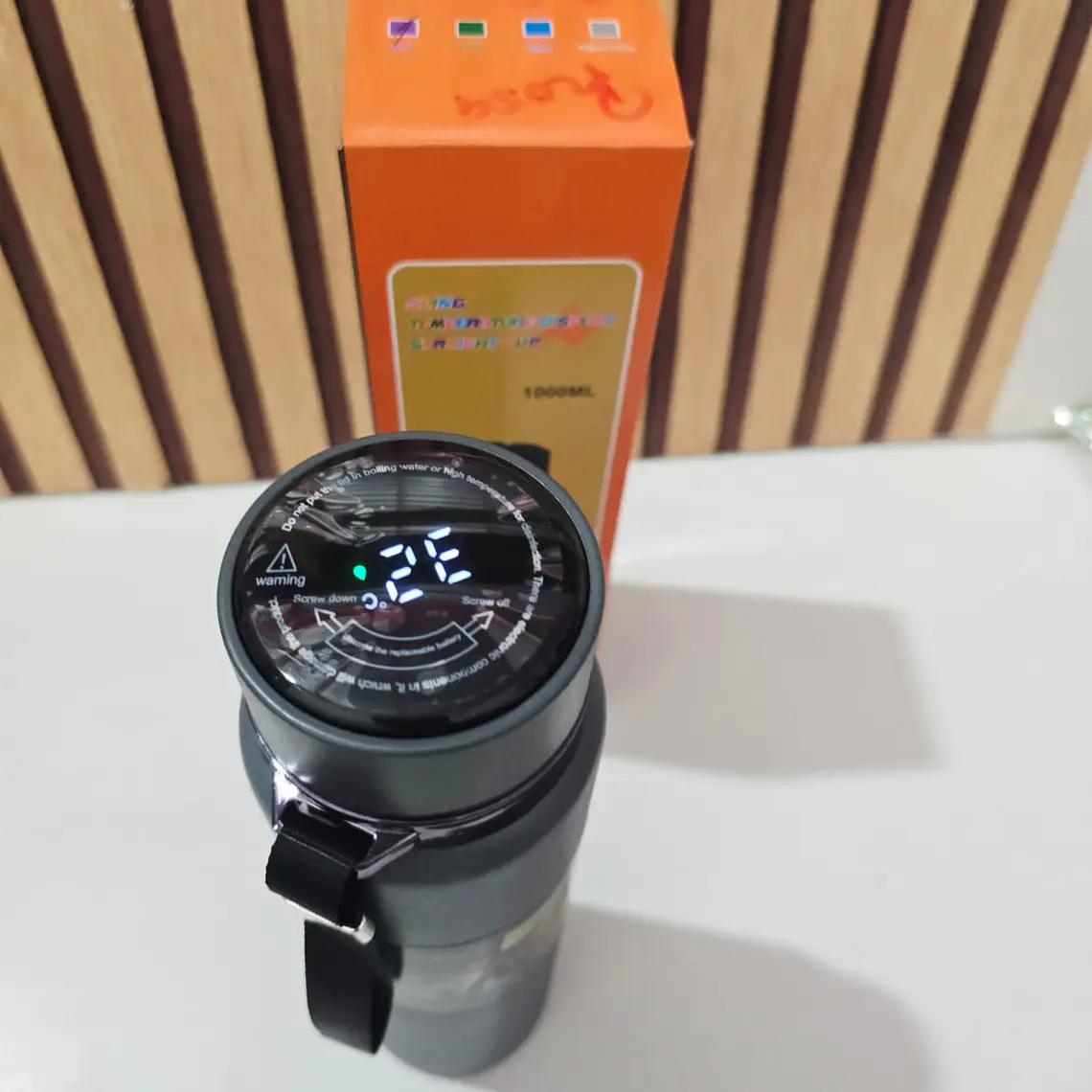 TERMO DIGITAL SPORT DE  1L MOD# 25- termo-026(cajita naranja) 🥤 6