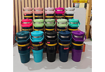 TERMO CON ASA VACUUM STAINLESS STEEL DE 850ML MOD# FAB-31