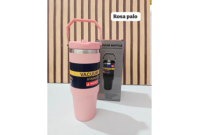 TERMO CON ASA VACUUM STAINLESS STEEL DE 850ML MOD# FAB-31