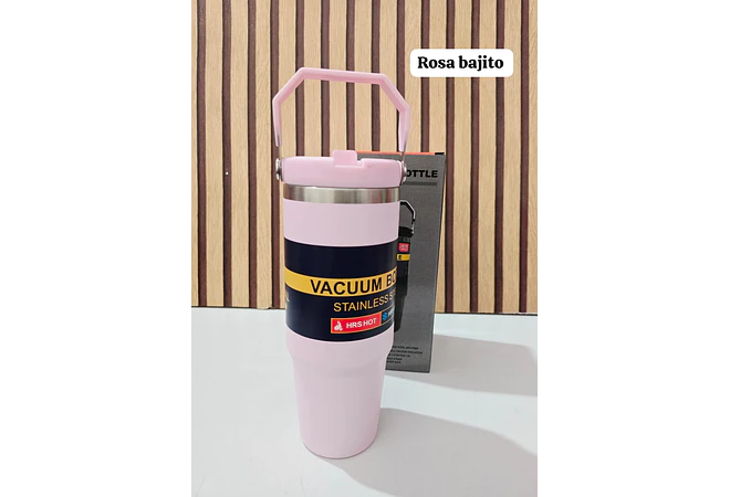 TERMO CON ASA VACUUM STAINLESS STEEL DE 850ML MOD# FAB-31