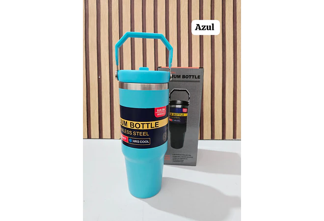 TERMO CON ASA VACUUM STAINLESS STEEL DE 850ML MOD# FAB-31