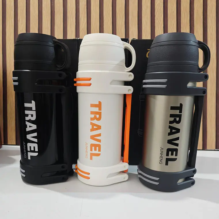 TERMO DE 1200ML CON TACITA MOD# JH-6143 (cajita negra) 1