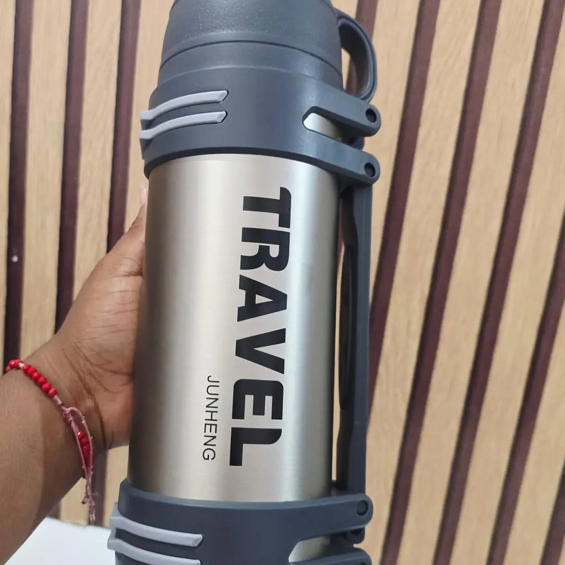 TERMO DE 1200ML CON TACITA MOD# JH-6143 (cajita negra) 2