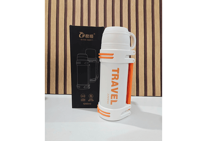 TERMO DE 1200ML CON TACITA MOD# JH-6143 (cajita negra)