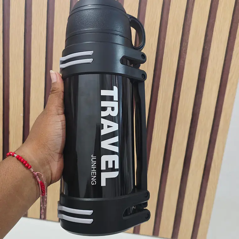 TERMO DE 1200ML CON TACITA MOD# JH-6143 (cajita negra) 6