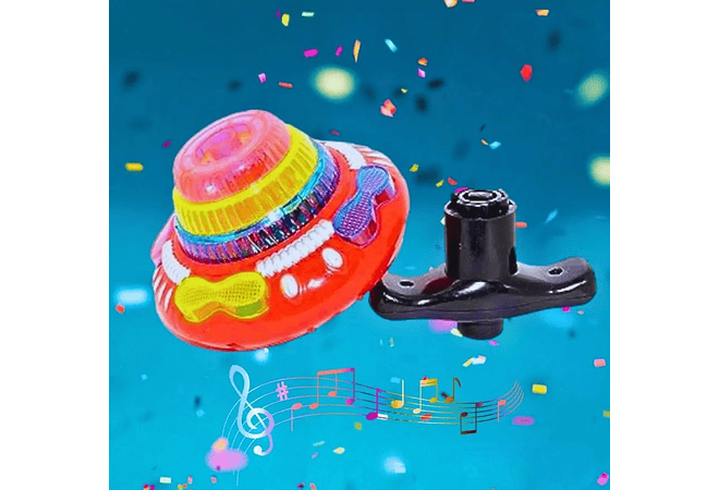 TROMPO GRANDE  ALIEN FLASHING CON MÚSICA Y LUZ LED MOD# 2086🎼 🪀