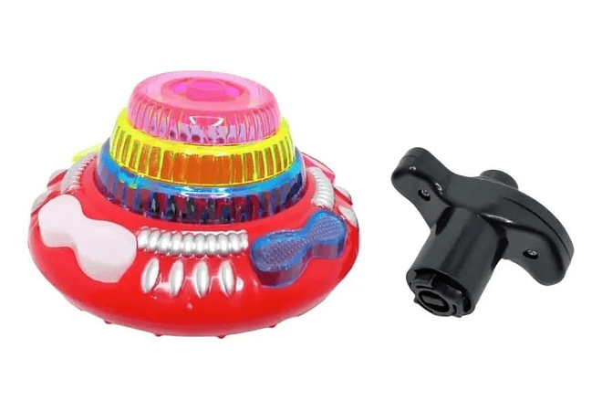 TROMPO GRANDE  ALIEN FLASHING CON MÚSICA Y LUZ LED MOD# 2086🎼 🪀