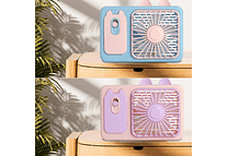 VENTILADOR RECTANGULAR DISEÑO GATITO(CÁMARA)  📷